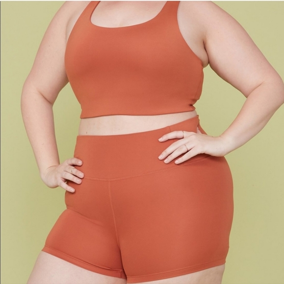 Girlfriend collective Toasted Apricot Seamless Run Shorts - Picture 10 of 10